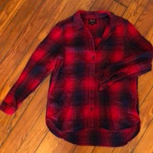 Cozy Madewell plaid flannel shirt - classic - Sz L